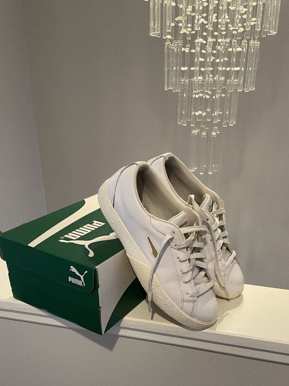 PUMA Women's Love Twist White Leather Sneakers